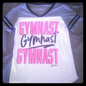 Justice gymnastics little girls shirt